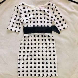 Polka Dot Cocktail Dress w/ built in Slip